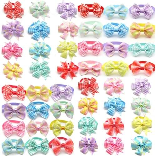 30 Pc Pet Dog Bow Ties Necktie Handmade New Style Bowknot For Puppy Dog Bows Dog Accessories Necktie Pet Supplies Dog Bowtie