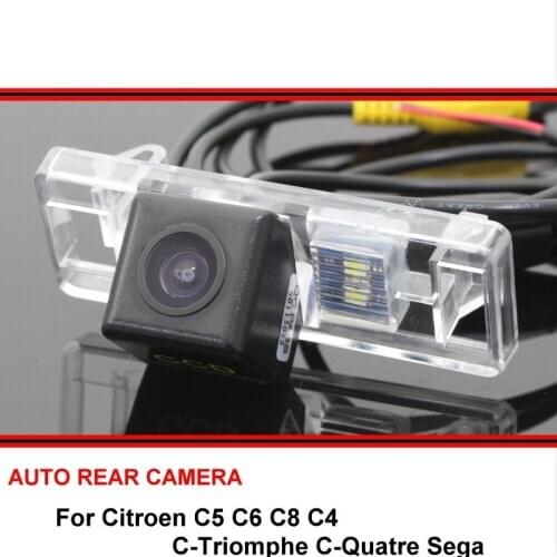 For Citroen C5 C6 C8 C-Triomphe C-Quatre Sega Night Vision Rear View Camera Reversing Camera Car Back up Camera SONY HD CCD