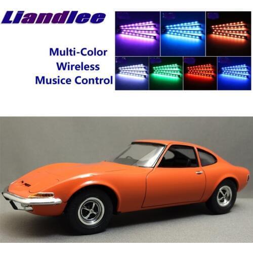 LiandLee Car Glow Interior Floor Decorative Ambient light Footwell Changing Color For For Opel GT 2007~2010