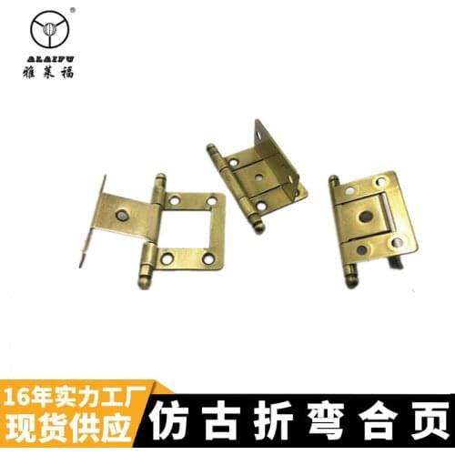 Furniture Bending Hinge Non-slotting Wooden Door Antique Folding Hinge Screen Hinge Metal Picture Hinge