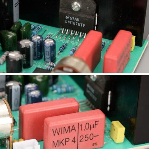 Stereo Power Amplifier Board Module with LM 1876 Chip & 4558 Amp Typ HIFI Stereo Power Amplifier