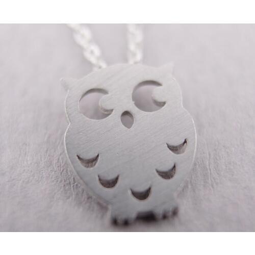 Daisies (10pcs/lot) Pendant Necklace Animal Necklace owl night owl crescent moon hoot hedwig birds gift wedding For Girl Women