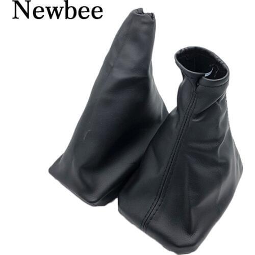 Car Hand Brake Gear Shift Knob Gaiter Leather Boot Cover For OPEL CORSA C (01-06) TIGRA B (04-12) COMBO C (01-11) Accessories