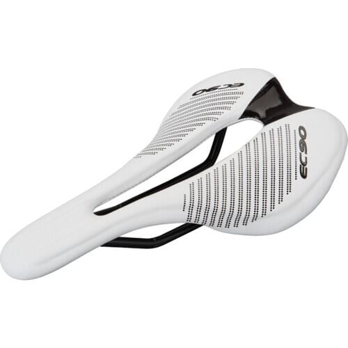 Mountain Bike Seat Cushion Imitation Leather Shockproof Road Bike Saddle Woolen Fiber Bicycle Seats Comforable Hollowed Saddles