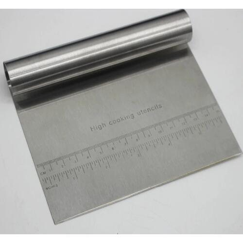 Stainless Steel Pizza Dough Scraper Cutter Fondant Cake Decoration Tools Kitchen Accessories Baking Pastry Spatulas Cutters
