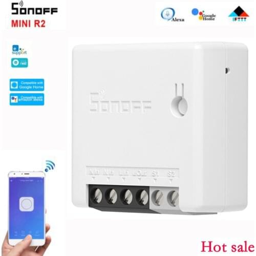 Itead SONOFF MINIR2 Wifi Mini R2 Switch Timer Wireless Switches smart home Compatible with Alexa eWelink Google Home