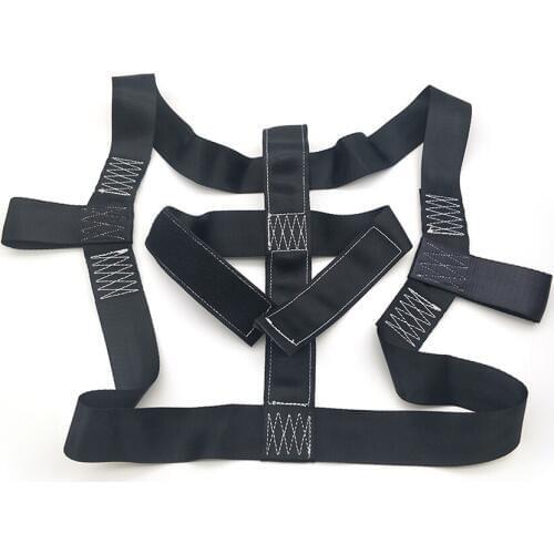 Universal Motorcycle Rear Wheel Handlebar Transport Tie Down Strong Strap Holder Black