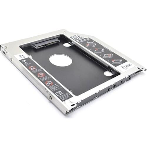 External HDD Caddy 2nd SATA to SATA 2.5" Hard Disk Drive SSD Enclosure For MacBook MC026 MC118 MC371 MC372 CD DVD RW Optical Bay