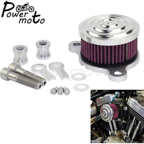 For Harley Sportster XL883 XL1200 2004-Later Chrome Motorcycle High Flow Air Filter Intake Air Cleaner Rough Craft