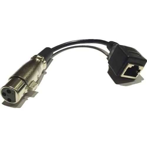 XLR 3P FEMALE TO RJ45 Female cable