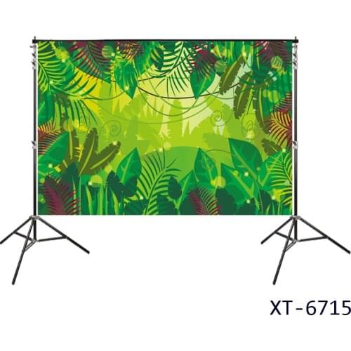 Custom Bright Thicket Backdrops Background Rainforest Cartoon Birthday Party Banner Photography Studio Background Photo Backdrop