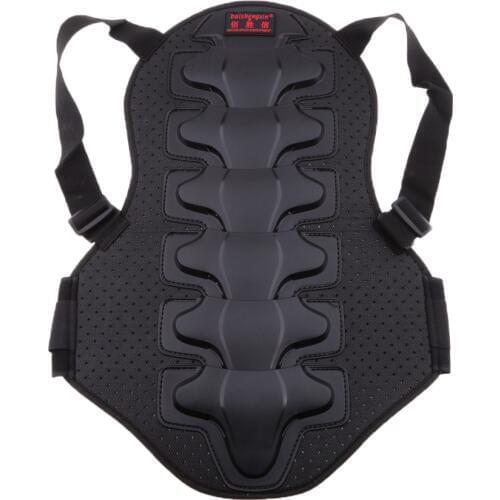 Motorcycle Back Protection Motocross Bike Rock Climbing Ski Skating Cycling Back Anti-fall Vest Protective Gear Armor Black