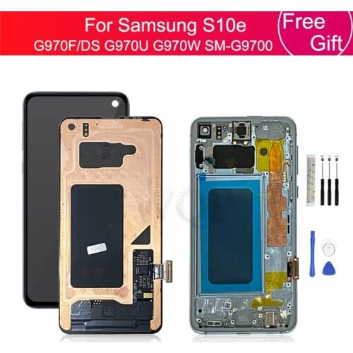 For Samsung Galaxy S10 e LCD G970F/DS G970U G970W SM-G9700 Display with frame Touch Screen Digitizer For SAMSUNG S10e lcd