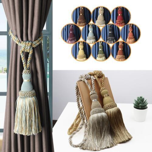 1Pc Tassel Curtain Tieback Home Decoration Curtain Holder Hanging Balls for Livingroom Bedroom Accessories Curtain Tie backs