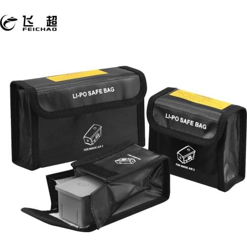 1x Lipo Battery Explosion-proof Storage Bag for DJI Mavic Mini Air 2 Safety Safe Bag Case Fireproof Protective Drone Accessories