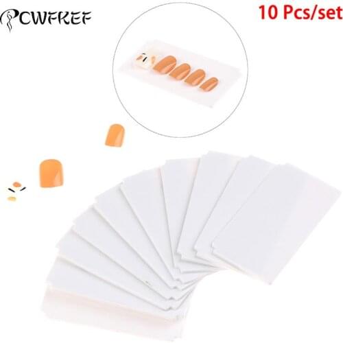 10pcs Plastic Fake Nail Display Stand Gel Glitter Polish Show Holder Partition Plate Rhinestones Storage Case Nail Art Tools