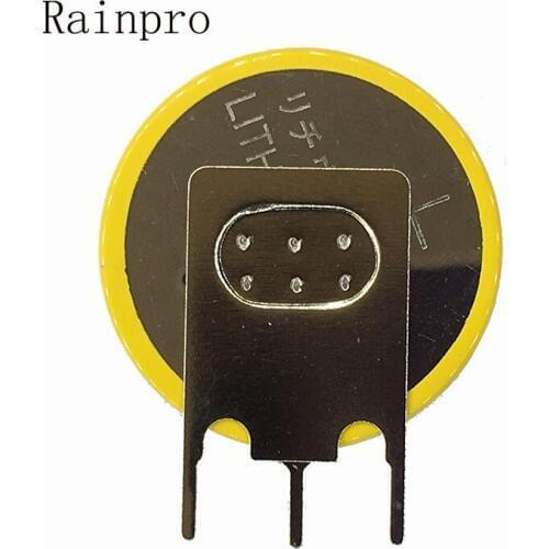 Rainpro 5PCS/LOT CR2032 2032 Button battery vertical welding foot 3V 2 pin NEW