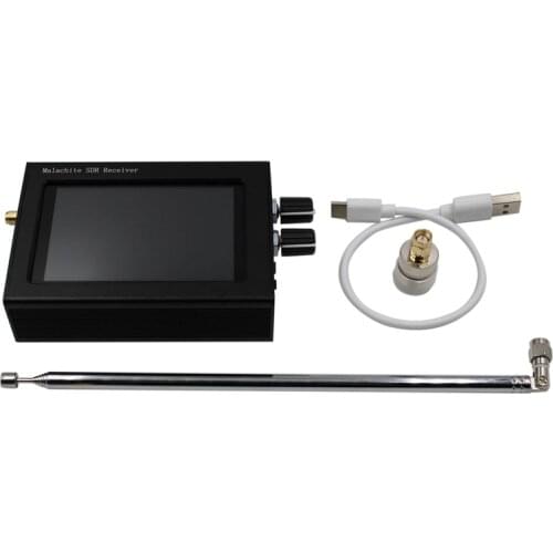50KHz-2GHZ Malachite SDR Radio Malahit DSP SDR HAM Transceiver Receiver with Speaker Battery Metal Case