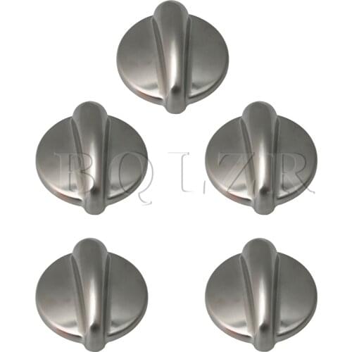 BQLZR 5 PCS Stainless Steel Cooktop Control Knobs WB03K10303 EA3486484 PS34864