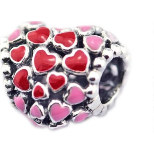 Fits Original 925 Sterling Silver Bracelets Burst of Love Charm Fashion Silver Beads For Jewelry Making Woman DIY Charms