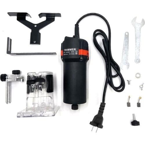 Woodworking Electric Trimming Machine Electromechanical Wood Milling Engraving Slotting Machine 800W Brush Motor Wood Router