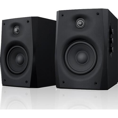 HiVi Swans D1010-IVB Powered 2.0 Bookshelf Speaker 2-way 4th-order vented 4 midbass driver 0.8 dome tweeter POWER 10-50W