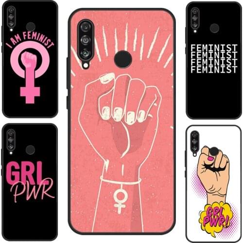 Feminist Girl Power Case For Huawei P30 Lite P40 P20 Pro P Smart Z 2019 2021 Nova 5T Honor 10 Lite 8X 9X 10i