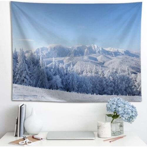 Custom Snow Mountain Tapestry wall hanging tapestry home decoration rectangle bedroom wall art tapestry 140X250cm