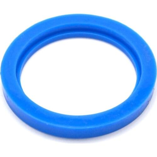 LOT5 Fit 38mm O/D Sanitary SMS Socket Union Blue Silicone Flat Gasket Ring Washer