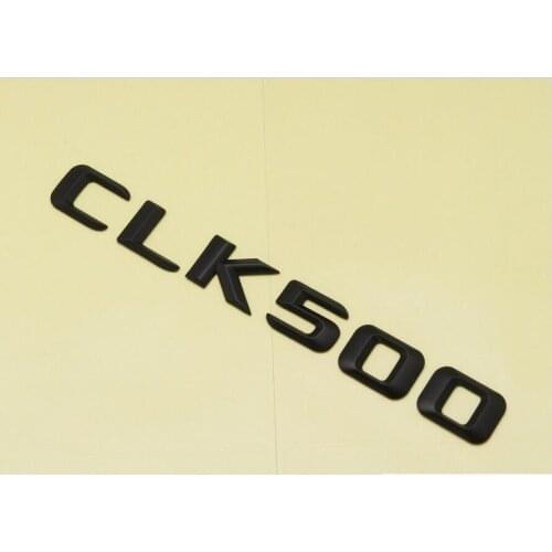 Matt Black ABS Car Trunk Rear Number Letters Words Badge Emblem Decal Sticker for Mercedes Benz CLK Class CLK500