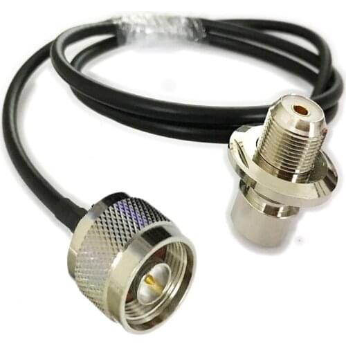 N Male Plug to UHF SO239 Female Right Angle RG58 for Car Mobile Radio Antenna Coax Cable 1/2/3/5/10/15m