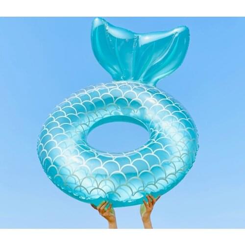 New Mermaid Swimming Ring for Adult Inflatable Swimming Circle Rubber Ring for Pool Float Beach Party Toys Summer Water Sport