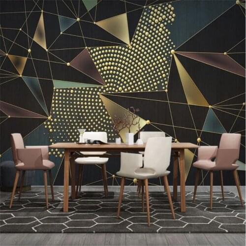 Beibehang Custom Geometric line relief Wall covering background Photo Wallpaper Modern wall paper Painting Living Room Bedroom