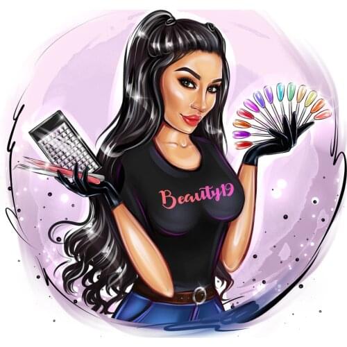 Custom portrait logo picture Eyelashes Nail salon Digital Realistic Portrait logo business Cosmetics Makeup Cartoon Avatar logo