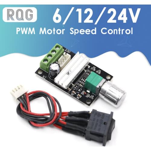 DC 6 to 12 V 24 V 28VDC 3A 80 W PWM motor speed control Lehr regulator Adjustable Variable speed control potentiometer ON / OFF