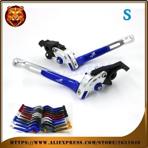 Adjustable Folding Extendable Brake Clutch Lever For SUZUKI GSX1400 GSXR1300 HAYABUSA LOGO Motorcycle 2007 2006 2005 2004 2003