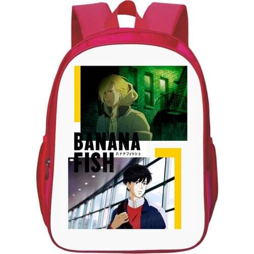 Anime Banana Fish Backpack Men Women School Bags Fashion Accessory Rucksack Teenage Girls Boys Bookbag Leisure Travel Bagpack