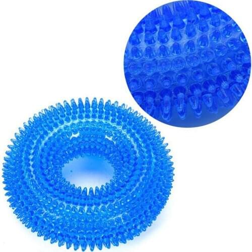 Dog Blue Chewing Toy Training Tennis Ball Round Chew Balls Toys Puppy Dogs Pet Rubber Bite Non-toxic Interactive Teeth Clean
