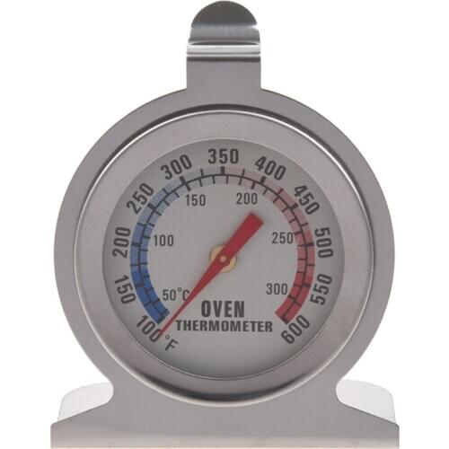 Stainless Steel Oven Thermometer - Hang Or Stand In Oven
