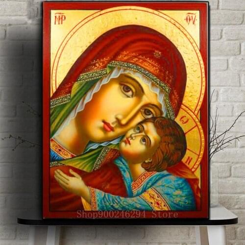 Uniquely new handiwork,5d diy diamond painting Madonna with child cross stitch religion diamond mosaic diamond embroidery FF1031
