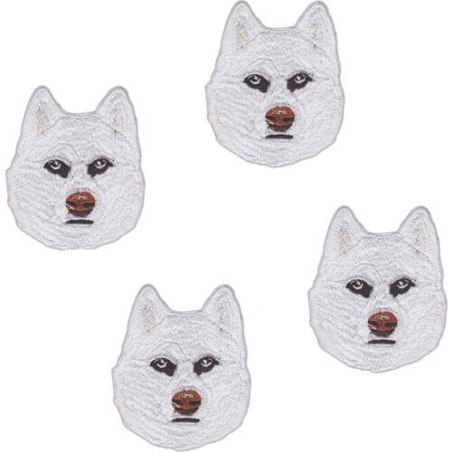 Siberian Husky Dog Breed Embroidered Applique Patch/Animals,IRON ON OR SEW Garment accessories, clothing decoration