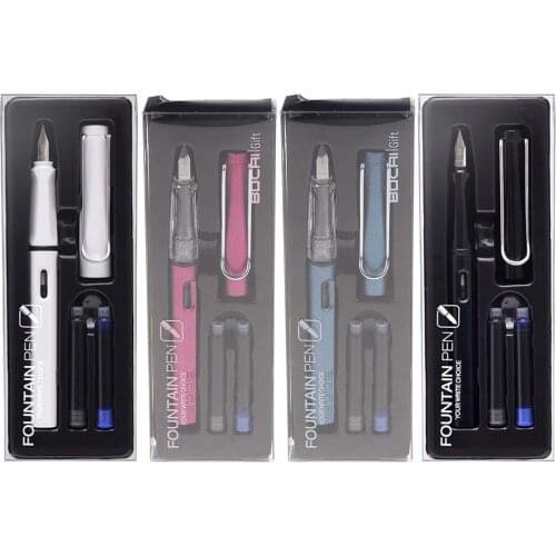 0.38mm Fountain Pen Student Office Stationery Supplies Ink Pens for Writing Student School Supplies