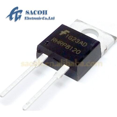 10Pcs RHRP8120 or RHRP8120C or RHRP8100 or RHRP8100C or RURP8100 or RURP8100C TO-220 8A 1200V Hyperfast Diode