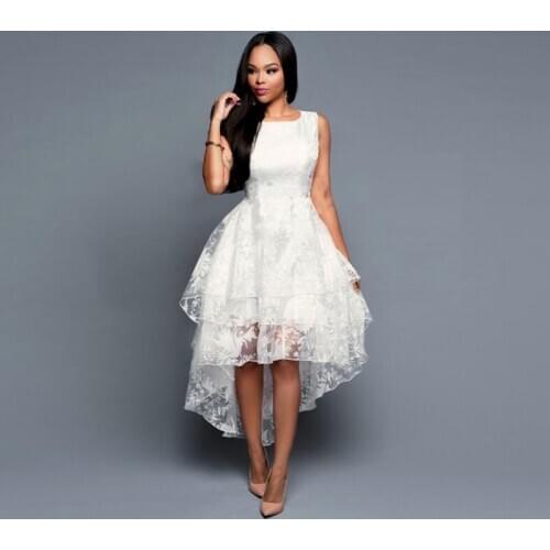 2020 Plus Size Women wedding Round Neck Sleeveless Floral Printed Evening Party High Low Irregular Chiffon Bridesmaid Maxi Dress