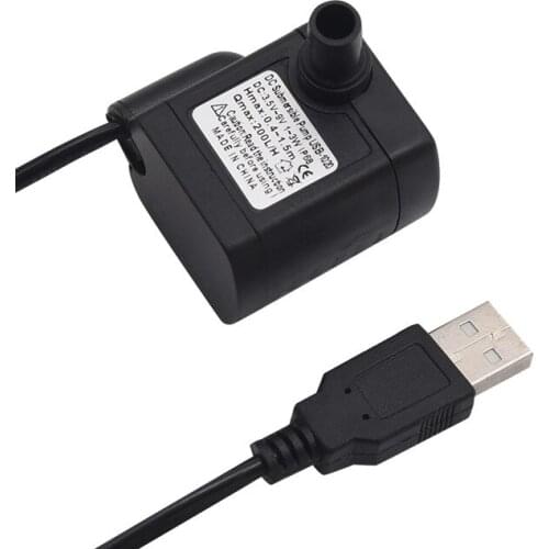 3W 1020 head 1.5m solar micro submersible pump brushless DC water pump DC12V/USB 5V water pump