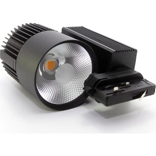 4 Wires 3 Phase 35W COB LED Track Light AC85V-265V Track Rail LED Spot Light Clothing Store Lights Industrial lighting Wall lamp