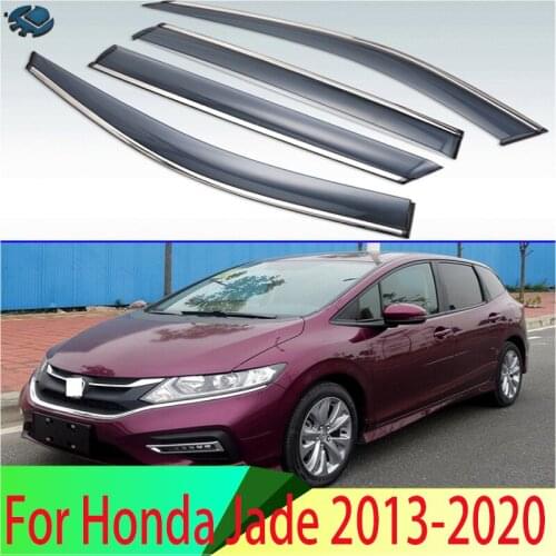 For Honda Jade 2013-2020 Plastic Exterior Visor Vent Shades Window Sun Rain Guard Deflector 4pcs
