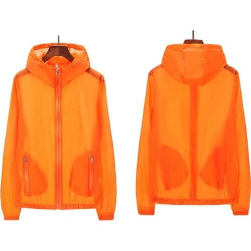 60%HOTUnisex Summer Pockets Zip Hooded Windproof Sun Protection Coat Fishing Jacket
