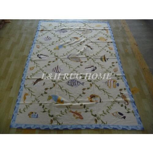 Free Shipping 6'x9' Handmade Rug New Zealand Woolen needlepoint rug & carpet bamboo design