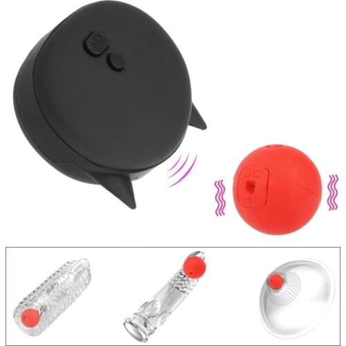 Wireless Vibrating Ball Accessories For Breast Pump Sucker Penis Extender Male Masturbation Cup Anal Plug Dildos Sex Toys Sets